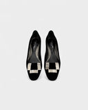 Escarpins en daim noir