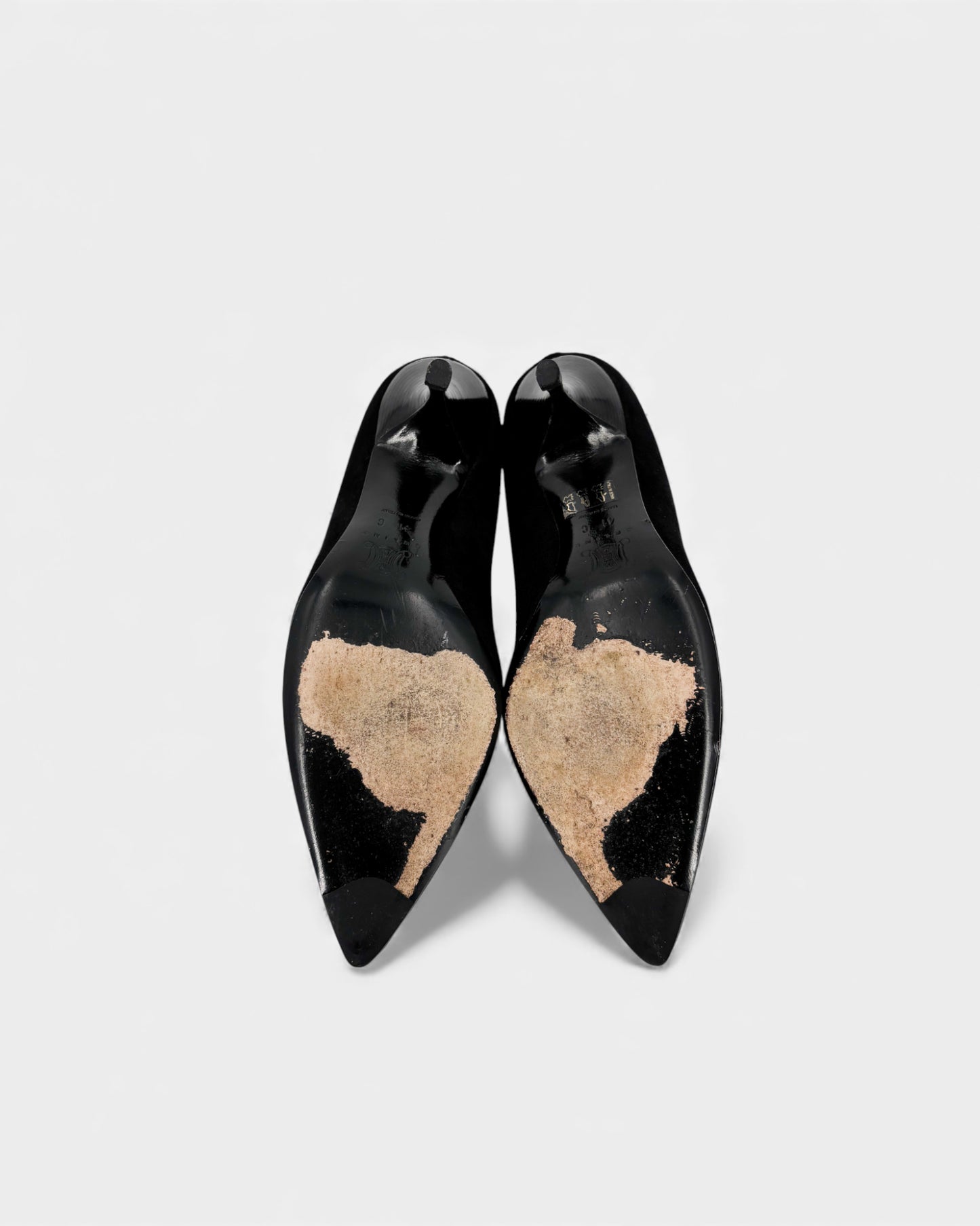 Escarpins noir en daim