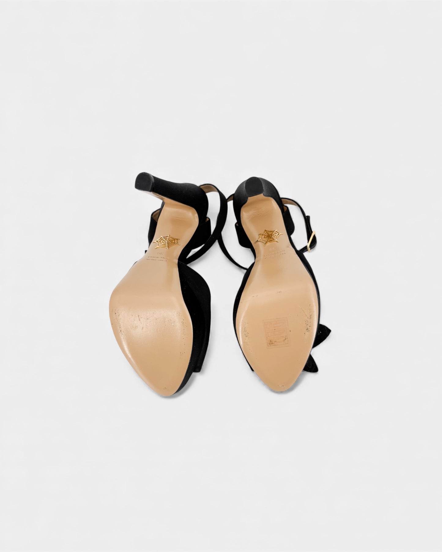 Sandales hautes noires et blanches