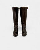 Brown riding boots