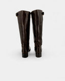 Brown riding boots