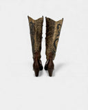 Bottes en cuir marron