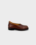 Mocassins en cuir marron