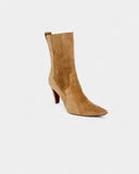 Bottines en daim marron