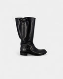Bottes en cuir noir