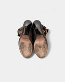 Bottines marron en daim