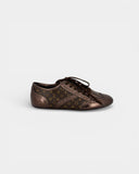 Baskets cuir monogrammées