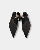 Slingbacks noirs