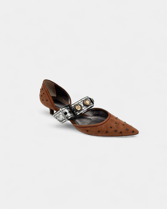 Escarpins daim rose - 38 EU / 7 US