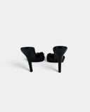 Mules à talons noires