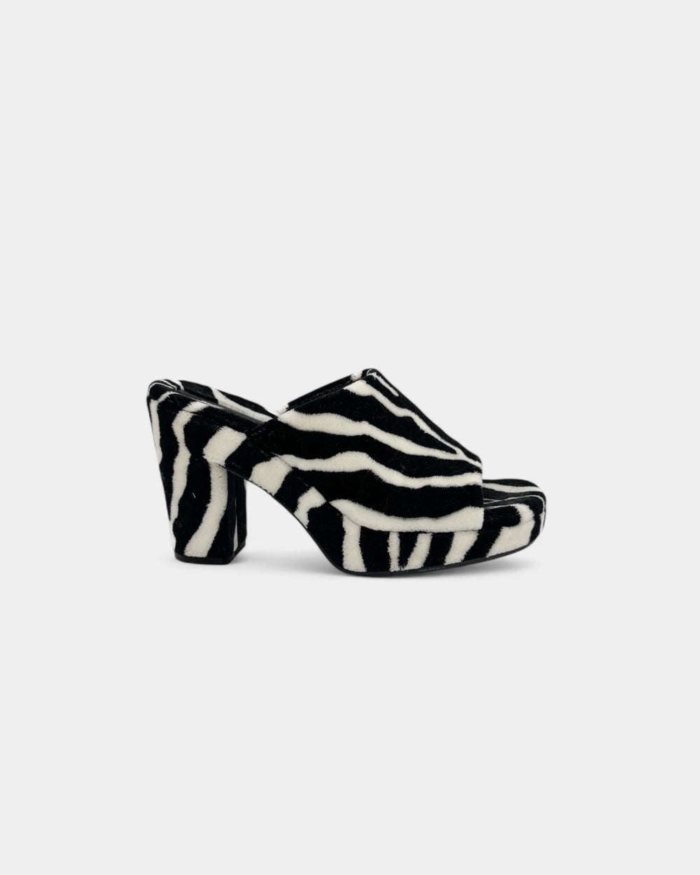 Zebra heeled mules - 41 EU / 10 US
