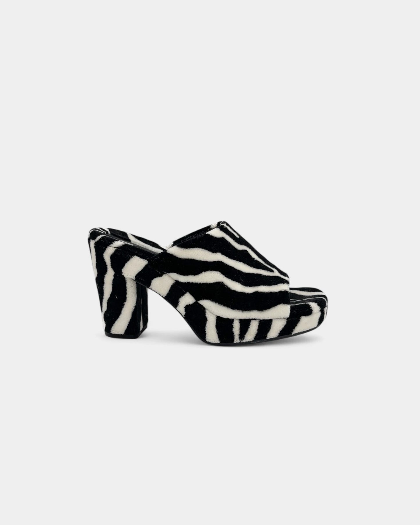 Zebra heeled mules - 41 EU / 10 US