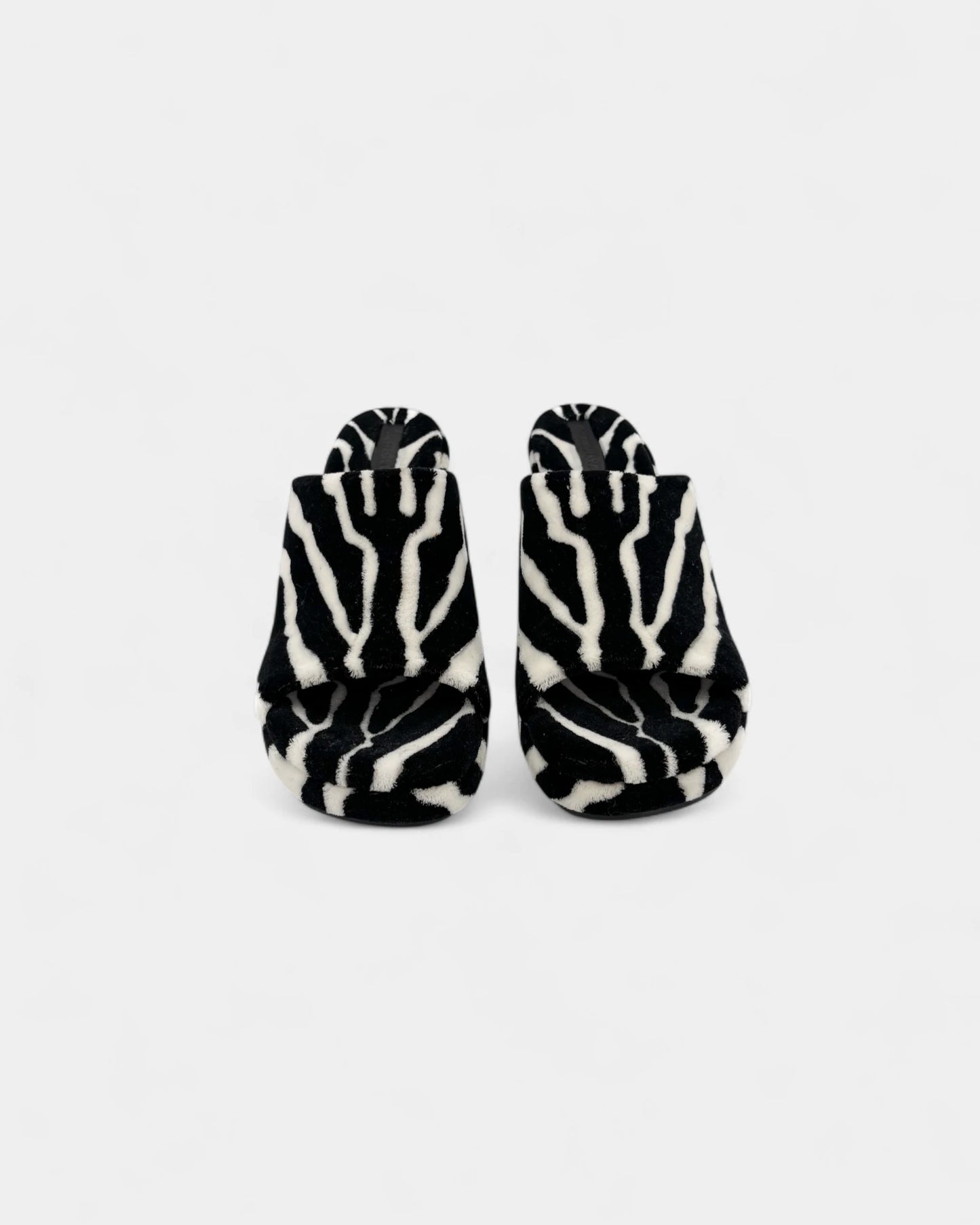 Zebra heeled mules - 41 EU / 10 US
