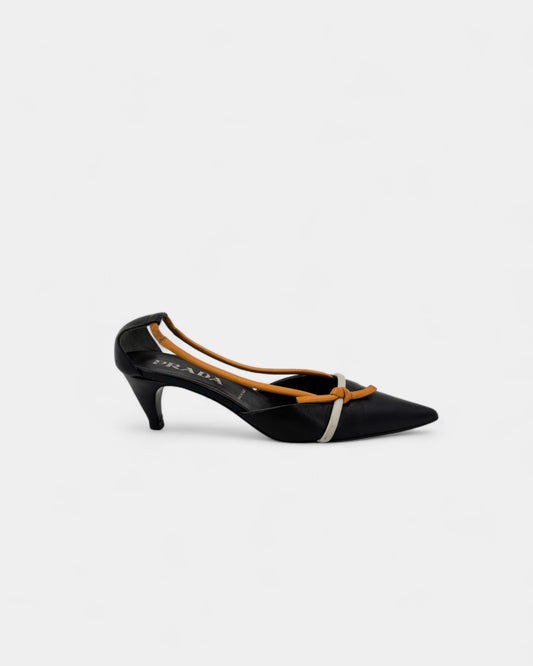Escarpins noires ajourées - 35.5 EU / 4.5 US