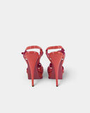 Sandales roses vernies à talons hauts