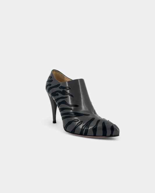 Escarpins zebrés gris - 40 EU / 10 US