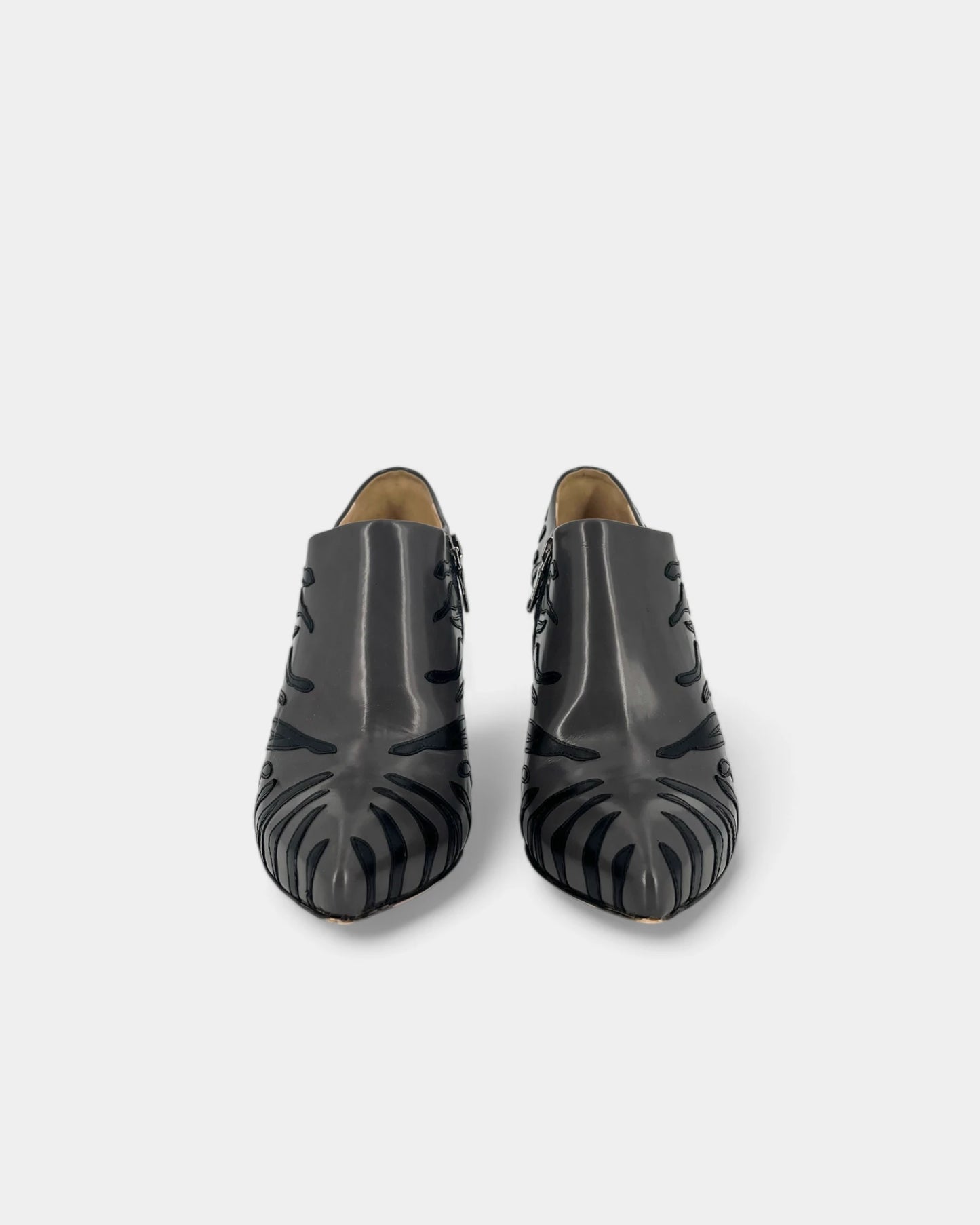 Escarpins zebrés gris - 40 EU / 10 US