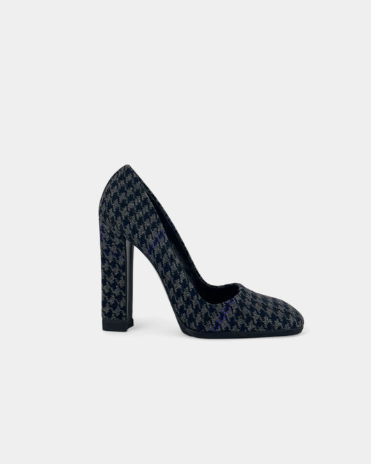 Escarpins gris à carreaux - 39 EU / 9 US