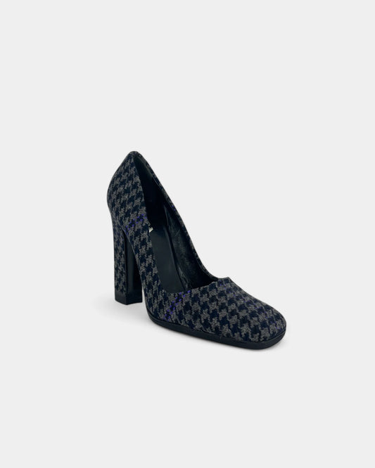 Escarpins gris à carreaux - 39 EU / 9 US