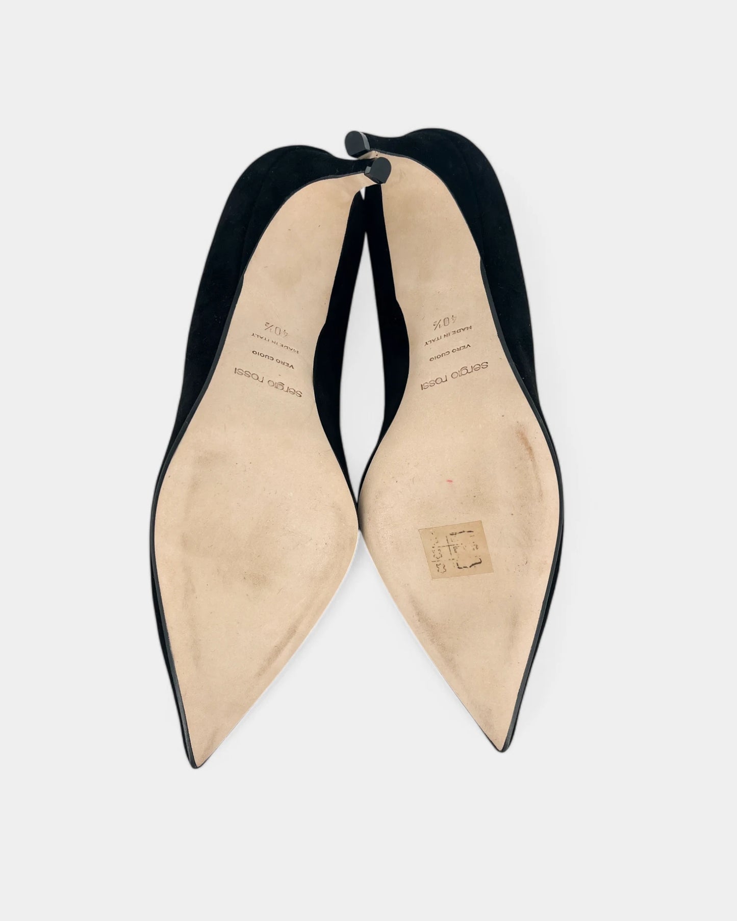 Escarpins noirs en suède - 40.5 EU / 10.5 US