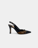 Brown Slingbacks - 38.5 EU / 7.5 US