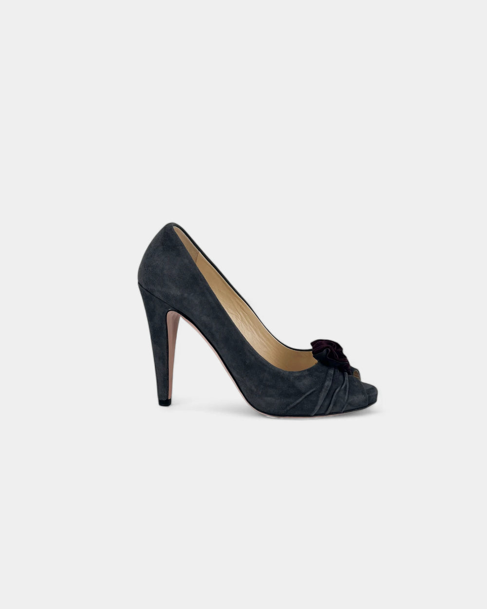 Escarpins gris en suède - 35 EU / 5 US