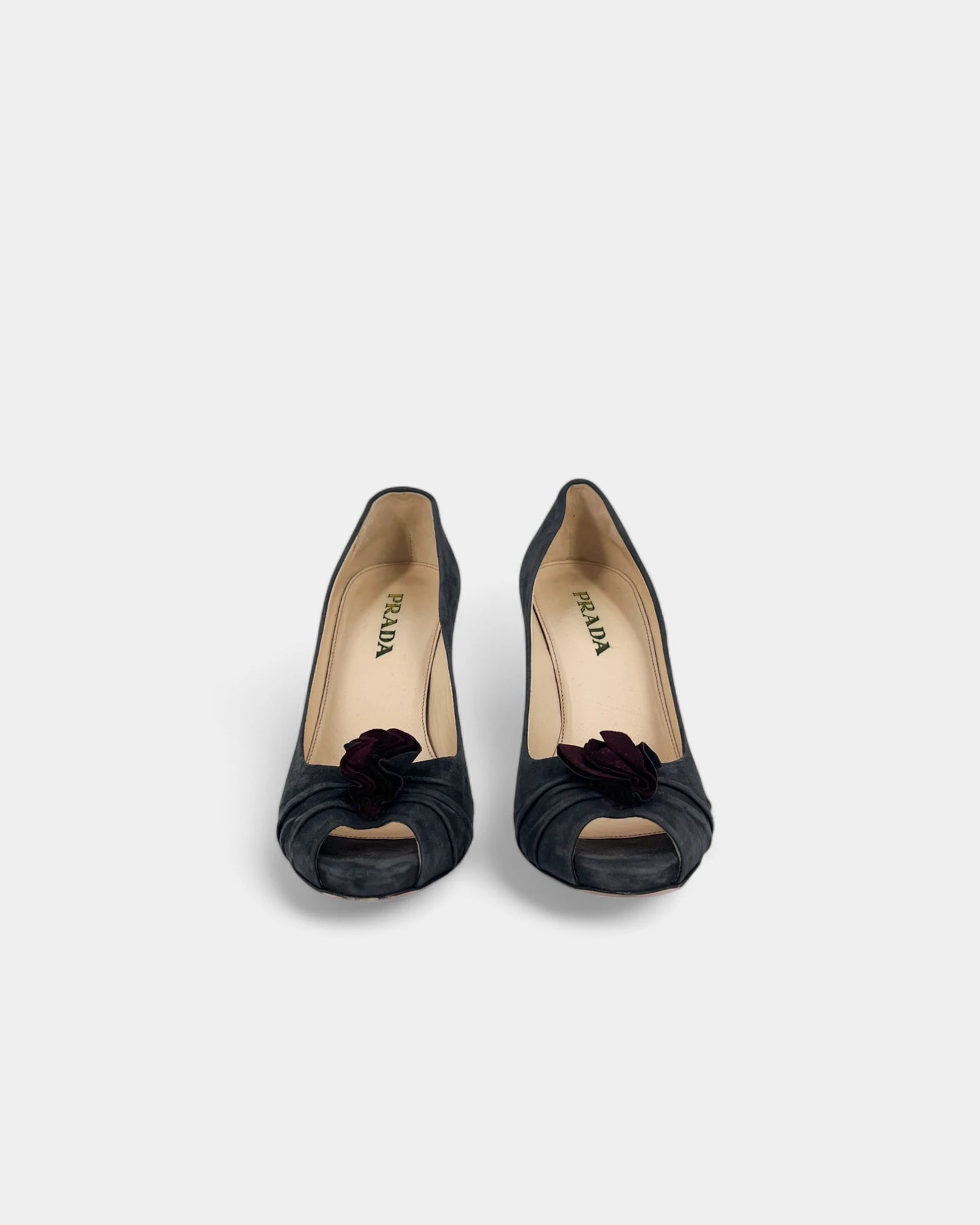Escarpins gris en suède - 35 EU / 5 US