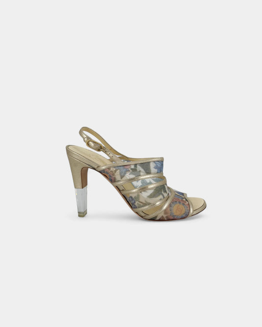 Slingbacks dorées - 37 EU / 7 US