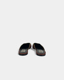 Brown and blue flat mules - 38 EU / 7 US