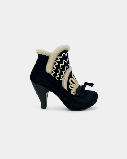 Bottines noires et blanches - 36 EU / 6 US