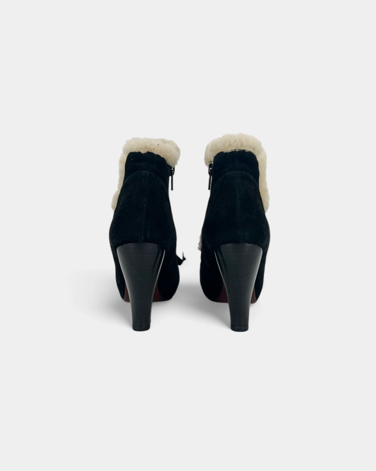 Bottines noires et blanches - 36 EU / 6 US