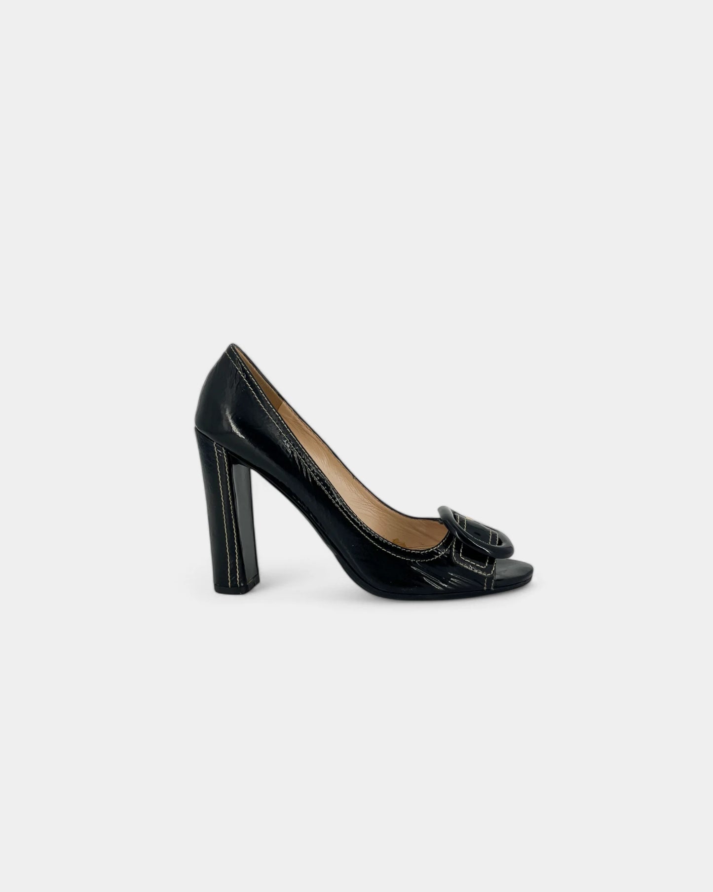 Escarpins noirs à boucles - 39 EU / 9 US