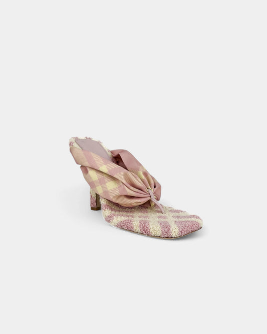 Mules roses et crèmes - 39 EU / 9 US