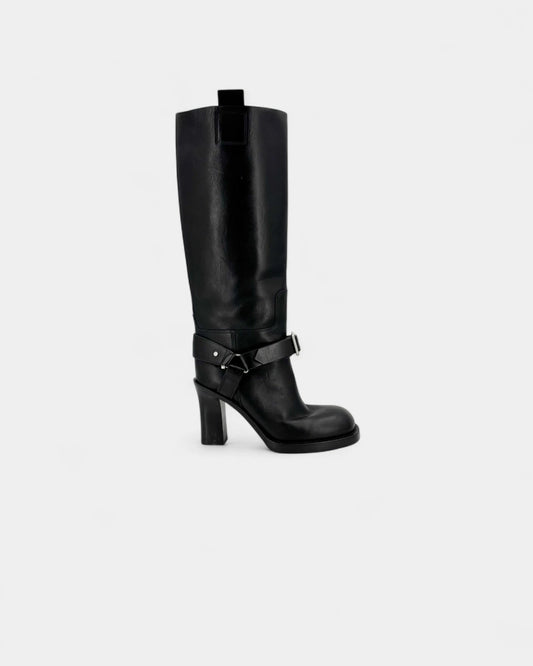 Bottes noires boucles - 39.5 EU / 8.5 US
