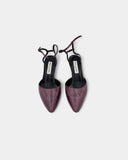 burgundy slingbacks