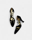 Escarpins noirs ajourés